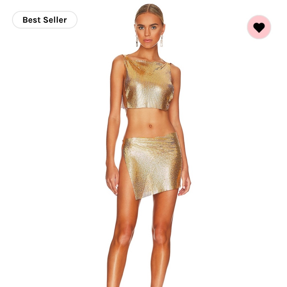 Chain mail Top and Skirt Set